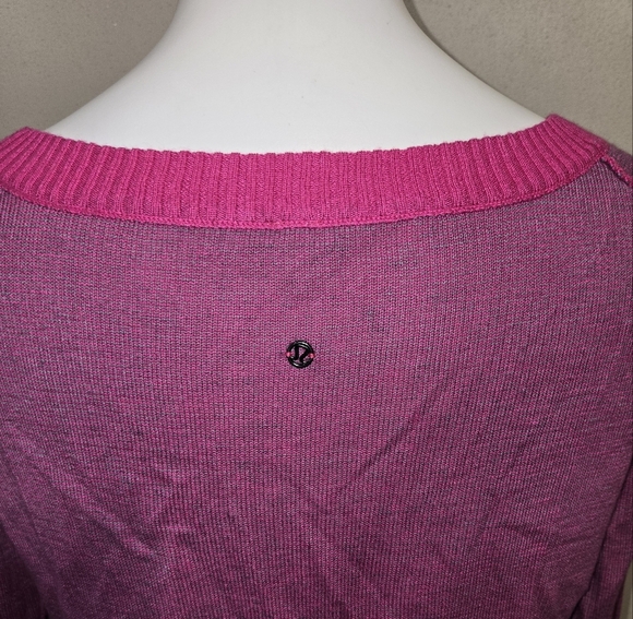 Lululemon Chai Time Pullover IIHeathered Paris Pink Reversible Women's - Picture 7 of 10
